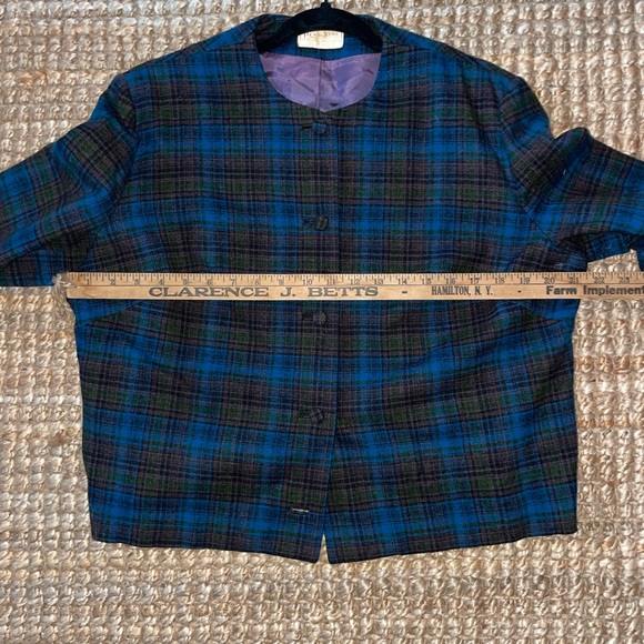 Pendleton Vintage Women's Plaid Wool Blazer - Picture 4 of 6